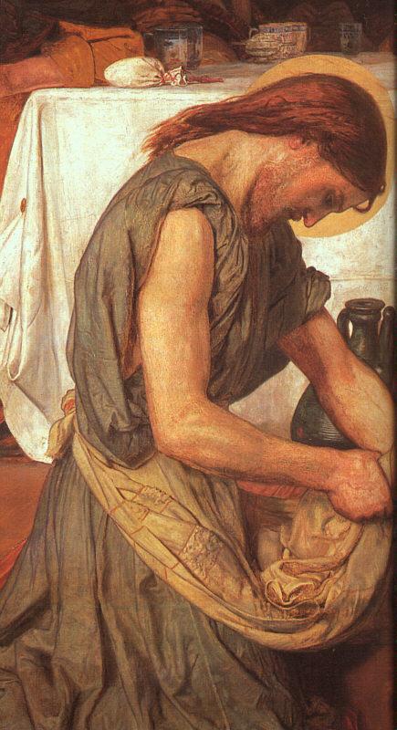 Brown, Ford Madox Christ Washing Peter\'s Feet France oil painting art